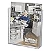 Clear-Ad - LHF-S160 - Acrylic Free Standing Flyer Holder 8.5 x 11 – Plastic Desk Organizer for Posters, Magazines, A4 Papers, Envelopes, Documents (Pack of 4)