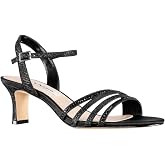 NINA Nelena - Women's Sparkling Dress Sandals with Crystal Embellishments Shoes - Elegant and Comfortable heeled Sandals for Women - Casual and Dress - Women Shoes