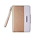 Thankscase Case for iPad Mini 4, Rotating Case Cover for Ipad Mini 4 with Wallet and Pocket with Hand Strap with Smart Cover Function for iPad Mini 4 2015 (Gold)