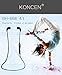 Koncen X7 Mini Bluetooth 4.1 Headphones with Microphone for all Apple, Android and Mp3 Devices- Black