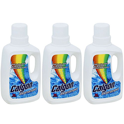 Calgon Liquid Water Softener, 32 fl oz Bottle, Laundry Detergent Booster, Brighter Clothes (Pack of 3)