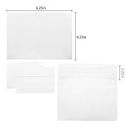 100 Packs 4x6 Envelopes,White A4 Envelopes,4x6