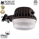Bobcat 80 Watt Dusk to Dawn Barn Light - LED Outdoor Yard Light with Photocell - 5000K Security Area Light, 9500 Lumens, UL Listed, DLC, 700W Incandescent or 200W HID Equivalent, Replaceable Photocell