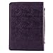 Christian Art Gifts Women's Fashion Bible Cover Faith Hebrews 11:1, Purple Paisley Faux Leather, Large