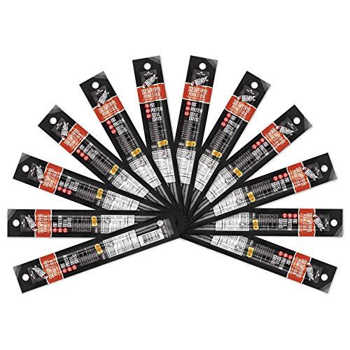 FBOMB Keto Meat Sticks | 100% Natural Pork, No Antibiotics Nitrites or Nitrates, No Added Hormones | Sugar Free, High Protein, Low Carb, Gluten Free, Paleo, Keto Snack Sticks | Salt & Pepper 12 Pack - Thumbnail 7