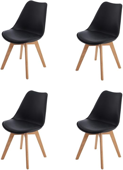 H J Wedoo Lot De 4 Chaises De Salle A Manger Scandinaves Chaises
