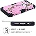 Hocase iPhone 6s Case, Camouflage Series, Durable Silicone Bumper and Hard Polycarbonate Shock & Scratch Resistant Case for Apple 4.7 inch iPhone 6s(2015) / iPhone 6(2014) - Pink+Black