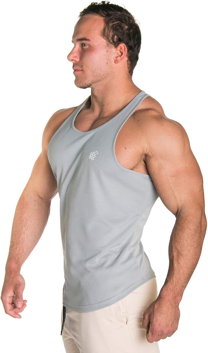Jed North Mens DRIFIT Microfiber Bodybuilding Stringer Tank Top Weight