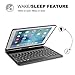 New iPad 9.7 Keyboard Case, MMUSC 7 Color Backlit Keyboard Case Cover 360° Rotate Smart Keyboard Case with Auto Wake/Sleep for iPad pro 9.7, 2017 New iPad 9.7, iPad Air, iPad Air 2-Black