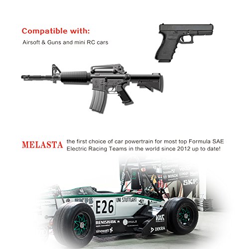 melasta 2Pack 2/3A 8.4v 1600mAh Stick NIMH Airsoft Guns Battery Pack with Mini Tamiya Connector