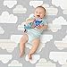 Skip Hop Baby Play Mat, Waterproof Reversible Foam Playmat, Grey Clouds, 86” x 52”