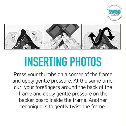 Swap Frames 6 PIECE Black Gallery Wall Photo Frame Set, Assorted Sizes