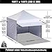 ABCCANOPY Ez Pop up Canopy Tent with Awning and Sidewalls 10x10 Market -Series, Pink