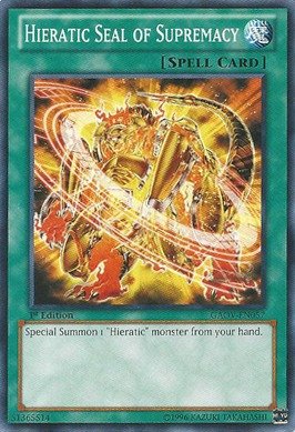 Yu-Gi-Oh! - Hieratic Seal of Supremacy (GAOV-EN057) - Galactic Overlord - Unlimited Edition - Common