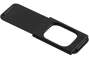 C-SLIDE 1.0 Webcam Cover Slide | Sliding Laptop Camera Blocker | 1.5” x 0.5” by 1.5mm Thin | Camera Blocker for Computers, Tablets, Echos, Chromebook & More | Make Security a Priority | Black