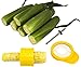Corn Cutter And Creamer Kit - Includes Corn Cutter, Stainless Steel Cob Screw Drill Bit, And Desilking Brush