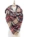 Big Square Plaid Blanket Scarf for Women Fashion Tartan Winter Checkered Scarf