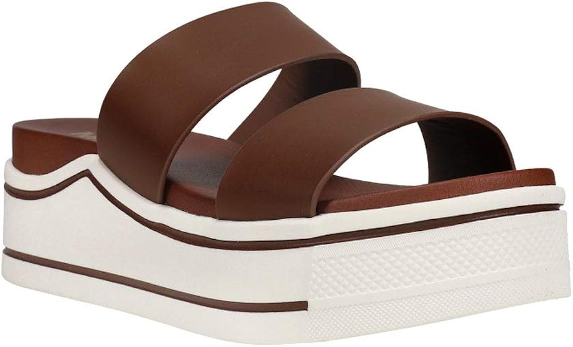 Amazon.com | MIA Womens Ozzie Platform Sandals Sandals Casual - Brown | Platforms & Wedges