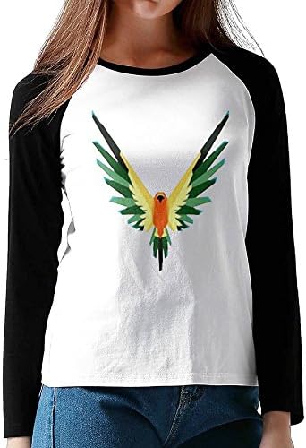 Parrot Maverick Logo Women's Long Sleeves Raglan Baseball Casual T-Shirt
