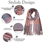 SOJOS Classic Plaid Tartan Cashmere Scarf for Women Men Soft Scarves SC316 SOJOS Classic Plaid Tartan Cashmere Scarf for Women Men Soft Scarves SC316