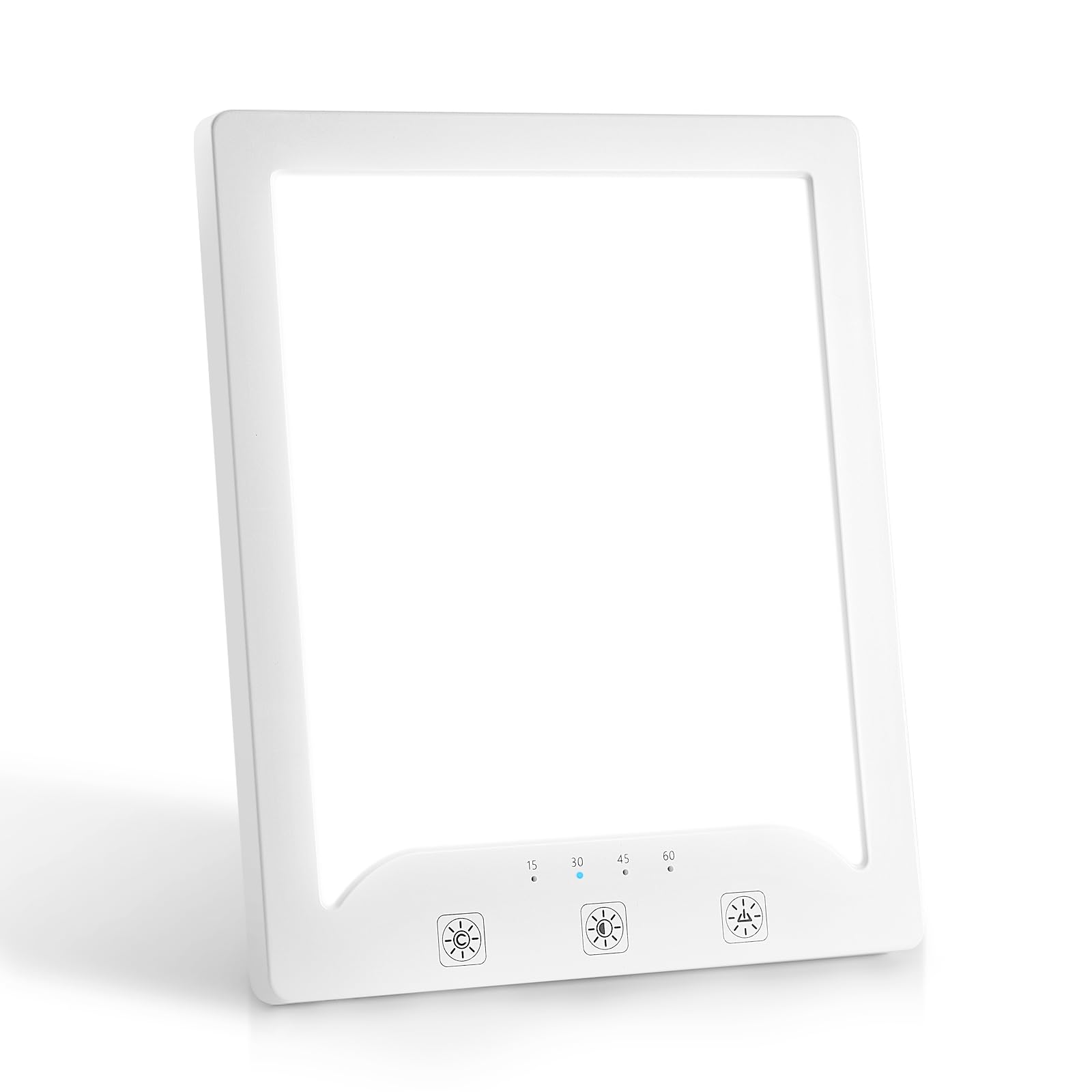 Alatinlamp UV-Free 2000-10000 Lux SAD Lamp with 3 Color Temperatures, Adjustable Brightness, Full Spectrum Therapy for Seasonal Mood Changes (Large, Square)