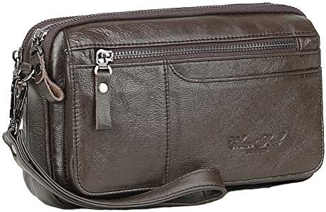 Meigardass クラッチバッグ メンズ セカンドバッグ レザー クラッチ バッグ シンプル Ipad Mini収納可能 コーヒー