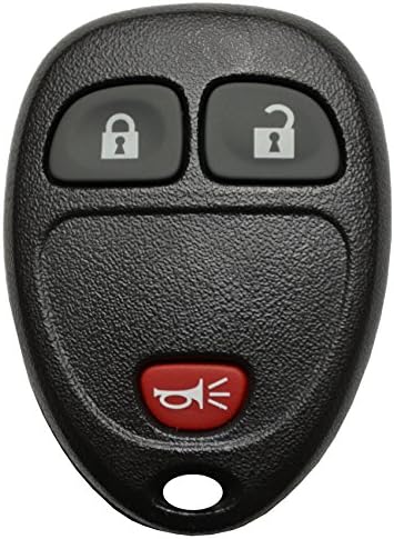 QualityKeylessPlus 3 Button Remote Keyless Entry Fob Transmitter for GM Remote FCC ID OUC60221 with Free Key Tag Service