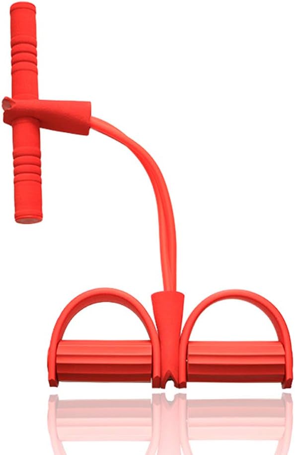 Herewegoo Fitness Pedal Exerciser Sit-up Exercise Equipment Tummy Abs Trainer Bodybuilding Band Elastic Pull Rope Multi-Function Tension Rope Puller for Home Gym Waist Arm Yoga