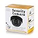 Dummy Fake Security Camera, Dome Camera with Flashing Red Light, Outdoor/Indoor, 1 Pack, Black