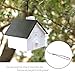 Ultrasonic Outdoor Bark Controller Anti-barking Devices Sonic Bark Deterrent by Homitem, No Harm To Dogs or other Pets,Plant,Human,Easy Hanging/Mounting,3 Modes,Birdhouse Shaped(White)