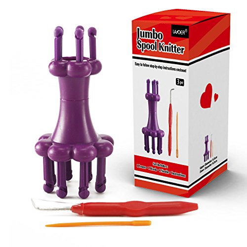 LAYOER Knit Spool Loom Set Knitting Yarn Wool Rope Hook Knitting Tool