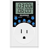 Timer Outlet, Nearpow Multifunctional Infinite Cycle Programmable Plug-in Digital Timer Switch with 3-Prong Outlet for Applia