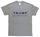Donald Trump for President Make America Great Again T Shirt (Large, Heather Grey)