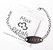 Max Petals - Coumadin Medical Alert ID Stainless Steel Identification Bracelet with 9 Inch Chain