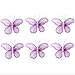 Butterfly Decor Purple Lavender Mini Glitter Little Nylon Butterflies Decorations Baby's Nursery Bedroom Girls Room Wall Wedding Birthday Party Shower Home Craft Wire Mesh (X-Small 2
