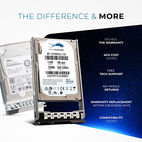 1.8TB 10K SAS 2.5" HDD for Dell PowerEdge Servers | Enterprise Hard Drive in G13 Tray | Compatible with R Series T Series 00VPTJ 400-AGTN 031JVR RF9T8 P4PY3 - Thumbnail 3