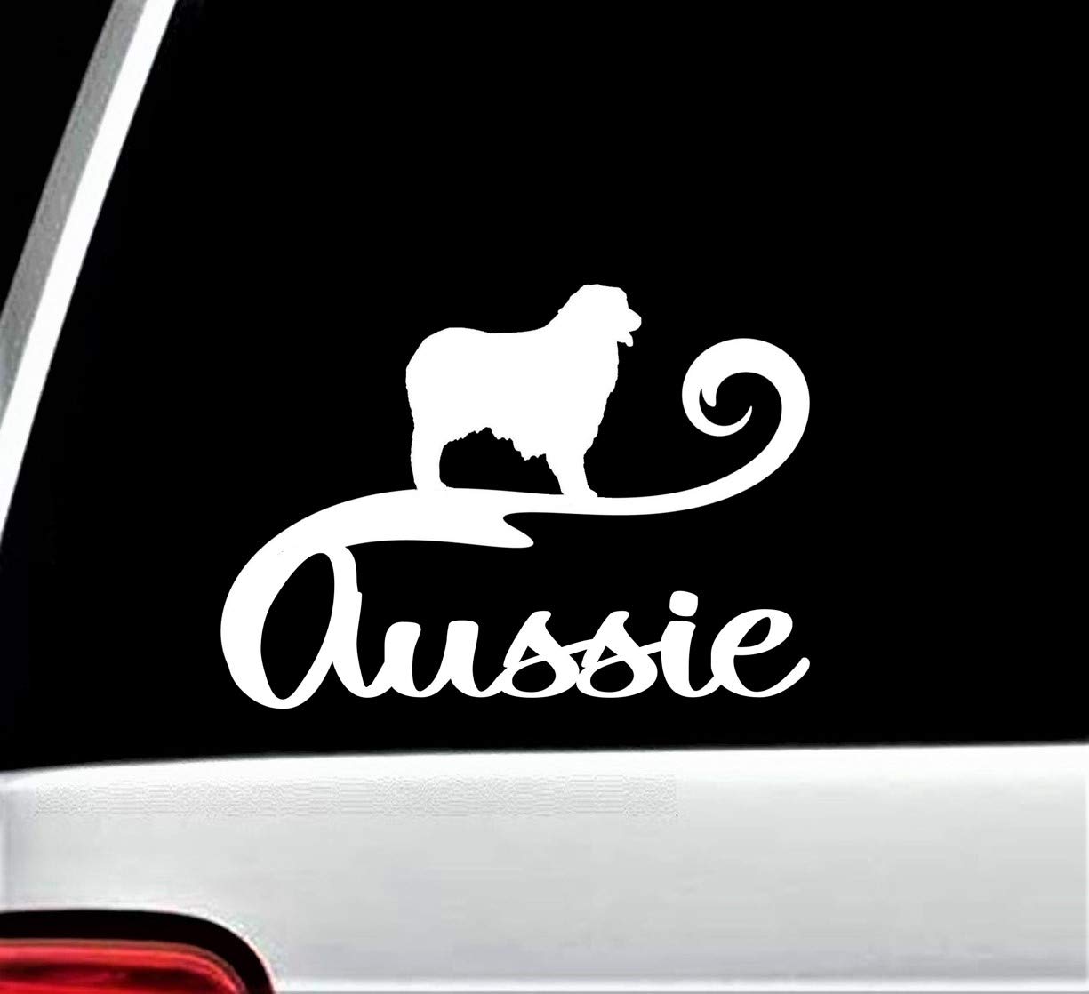 Aussie Australian Shepherd Car Decal Sticker for Window 7 Inch BG 268 Handmade