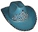 Loftus International Rodeo Queen Sequins & Tiara Cowgirl Hat Blue One Size Novelty Item