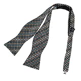 DBA7C04-06 Mens Checked Self-tied Bowtie Microfiber for Xmas Gift By Dan Smith