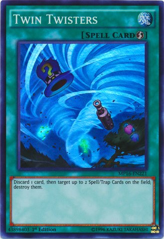 Yu-Gi-Oh! - Twin Twisters (MP16-EN221) - Mega Pack 2016 - 1st Edition - Super Rare