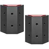 2 Pcs DIY Mounting Connector Compatible with ToughBuilt StackTech Rails, Modular Rail Mount for Custom Tool Holders, Brackets &amp; Accessories, No-Drill Quick-Lock Design