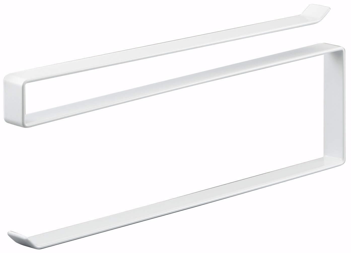 Yamazaki 7115 TOWER Under-Shelf Paper Towel Holder, white, Steel, Minimalist, 1.5 x 26 x 9.5 cm