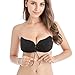 Holisouse Strapless Sticky Bra Backless Self Adhesive Invisible Push Up Reusable Bras with Drawstring