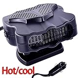 Car Heater Fan 12V, 30S Fast Heating Portable Car Auto Vehicle Electronic Heater or Fan 2 in 1 Heating Cooling Function Windshield Demister Defroster
