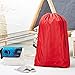 HOMEST 2 Pack Large Nylon Laundry Bag, Machine Washable Large Dirty Clothes Organizer, Easy Fit a Laundry Hamper or Basket, Can Carry Up to 4 Loads of Laundry, Purple and Blue