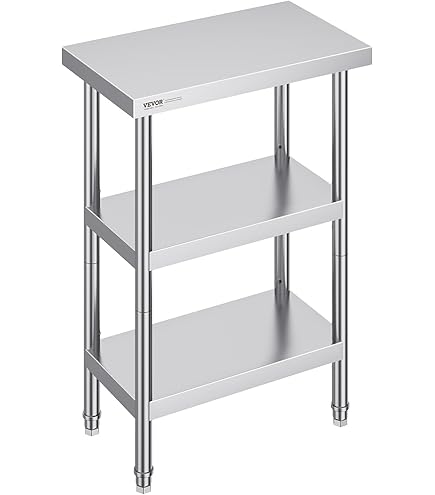 Stainless Steel Table For Prep & Work 24 X 18 Inches, NSF Commercial Heavy Du - View #9