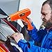 REXBETI 1800W Dual Temperature Heat Gun, 140℉-1210℉(60℃-654℃) High Power Hot Air Gun, Ergonomic Body Design, 2 Nozzle Attachments, Fast Heating In Seconds, No Smoke Issue