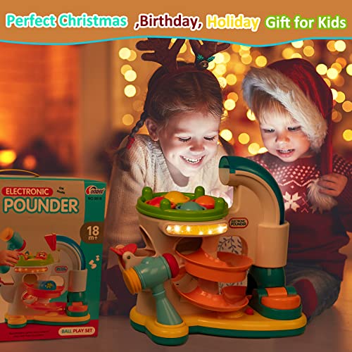 Electronic Hammer Pounding Toys for Toddlers,Preschool Pound a Ball