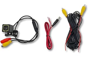 VIECAM Backup Camera for Car – 170° Wide Angle Rear View Camera with 12 LED Night Vision, Waterproof Reversing Camera for Car