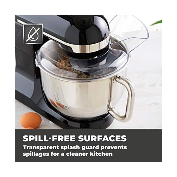 Tower-T12033-3-in-1-Stand-Mixer-with-6-Speeds-and-Pulse-Setting-1000-W-Black Tower T12033RG 3-in-1 5L Stand Mixer with 6 Speeds and Pulse Setting, 1000W, Black